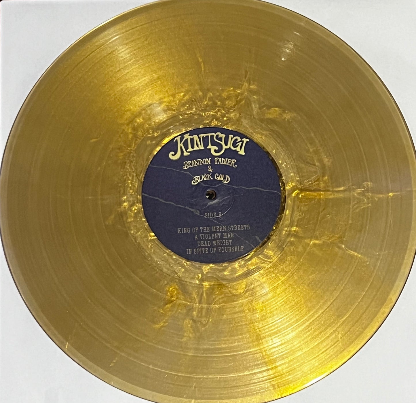 Brandon Padier and Black Gold - "Kintsugi" on 180 Gram Gold Swirl Vinyl